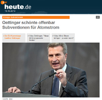 Subventionen für Atomstrom höher als für Erneuerbare Energien Subventionen für Atomstrom höher als für Erneuerbare Energien